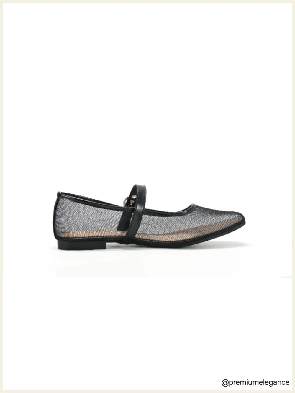 Mesh Ballet Flats Mary Jane Animal Print Slip On Breathable Ballerina Flats
